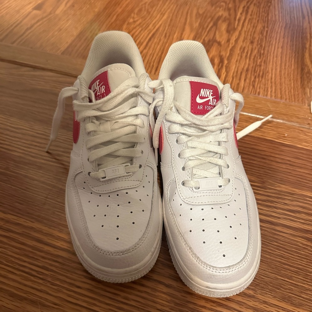Nike White and Pink Sneakers